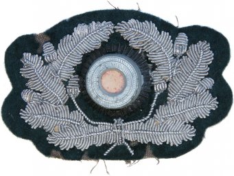 Wehrmacht heer, hand embroidered bullion wreath for the visor hat