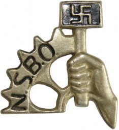 3rd reich NSBO badge. National Socialist Factory Organization