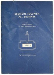 Book "German soldiers as teachers". Fifth volume