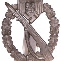 Infanteriesturmabzeichen in Silber marked Fritz Zimmermann