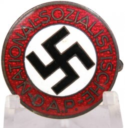 NSDAP Badge with M1/62RZM - Gustav Hähl