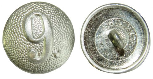 Early Wehrmacht button for shoulder straps, 9th company