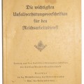The most important accident prevention regulations in Reich Labor Service, RAD