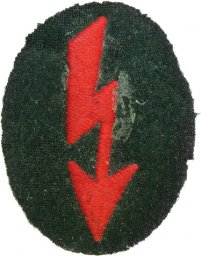 Wehrmacht Signals operator with artillery unit trade patch
