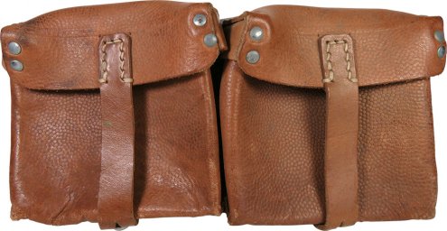 WW2 German semi-automatic rifle G-43 brown leather mag pouch ros 44