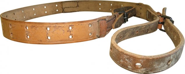 WW2 PPD, PPsch leather sling, remake from a Canadian made WW1 rifle slings.