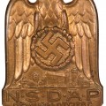 3rd Reich 1933 NSDAP Meeting badge in  Nürnberg