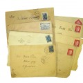 Set of 8 envelopes 1941-45 year, issued in Estonia during Soviet and German occupation
