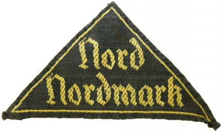 Hitlerjugend sleeve triangle,  HJ Gebietsdreieck 'Nord- Nordmark"