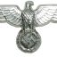 Aluminum eagle for Wehrmacht cap FLL 38. Mint condition 0