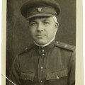 Photo of a wounded Red Army Major in the field uniform  size: 6x8,5cm