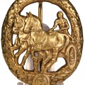 Deutsches Fahrerabzeichen in Gold L. Chr. Lauer 990 sterling marked