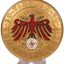 1939 Tirol Landesschiessen Shooting Award in Gold 52 mm 0
