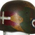 Austrian M16 Wehrmacht re-issue helmet, camouflage. Danish resistance