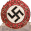 NSDAP party badge. Asterisk logo. Unknown manufacturer