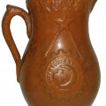 Pre-ww2 Soviet Russia milk jug with patriotic symbols of "Osoaviakhim"