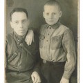 Red Army Lieutenant with his son