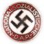Steel NSDAP member badge with no RZM code 0