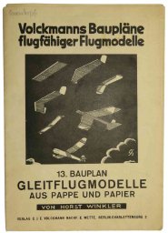 Cardboard flying model-Volckmanns Baupläne