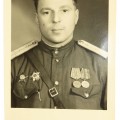 Photo of a medical senior lieutenant Kirillov certified by  Military Commandant, Germany