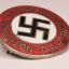NSDAP party badge. Asterisk logo. Unknown manufacturer 2
