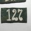 WWII German EM/NCO Shoulder strap slides for 127 Infantry regiment 1