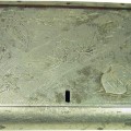 WW2 Russian hand made aluminum cigarette case, 1943-48 dated! Trench art!!!