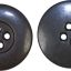 German dark brown-gray big bakelite 22 mm button for tank wraps, tunics 0