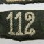 Wehrmacht 112 Infantry Regiment Slip-On Tabs for Shoulder Boards. 1