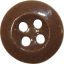 Ceramic brown button, 14 mm. 0