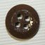 Ceramic brown button, 14 mm. 1