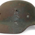 German m35 Wehrmacht Heer steel helmet. Battle damaged!