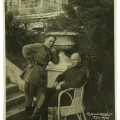 Two political officers - politruks of the Red Army, in the NKVD sanatorium