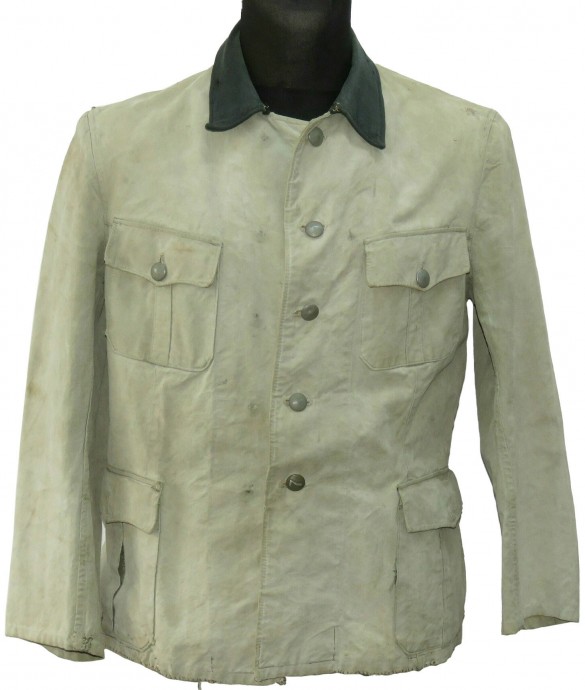 Officer's tunic for the hot Eastern Front summer, stripped, salty