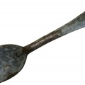 Russian, steel, enameled, soldier’s spoon, from the period of the First World War