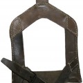 RKKA Leather entrancing tool cover for a shovel with a wedge blade.