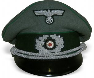 Wehrmacht Gebirgsjager visor hat, Mountain troops.